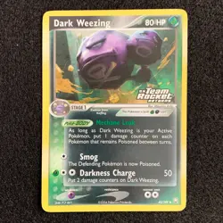 Dark Weezing 42/109 EX Team Rocket Returns REVERSE HOLO Uncommon Pokemon Card LP - Image 1