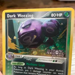 Dark Weezing 42/109 EX Team Rocket Returns REVERSE HOLO Uncommon Pokemon Card LP - Image 3