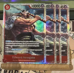 Edward Newgate OP02-004 SR NM One Piece Card - Image 1