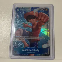 MONKEY D LUFFY P-055 ALT ART FULL ART, 2024 ONE PIECE CARD GAME, THE BEST - Image 1
