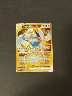 Pokemon TCG Silver Tempest Lugia VSTAR Card #211/195 Gold Secret Rare SHARP - Image 1