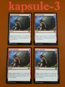 4x Titan's Strength | Foundations Jumpstart | MTG Magic Cards - Image 1