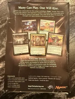 Call The Spirits Commander Deck MTG - BRAND NEW FACTORY SEALED! 630509307401 - Image 2