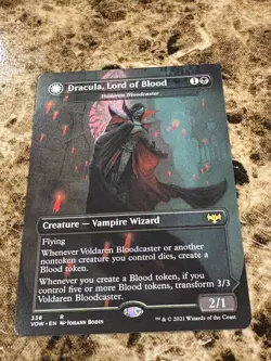DRACULA, LORD OF BLOOD Magic MTG Innistrad Crimson Vow Borderless - Image 1