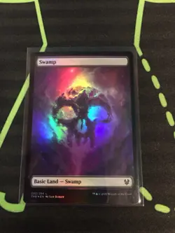 MTG Magic The Gathering Swamp 252 Foil THB Full Art Land - Image 1