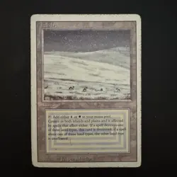 Magic the Gathering Tundra Dual Land Revised Heavily Played See Photos - Image 1