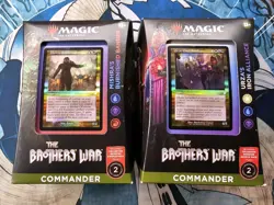 MTG The Brothers' War Commander Deck Set Iron Alliance + Burnished Banner - Image 1