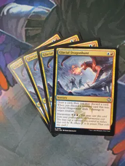 Glacial Dragonhunt x 4 | 7% Off 2+ | Tarkir: Dragonstorm | NM | MTG - Image 1