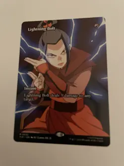MTG NM Lightning Bolt (Azula) TLE 32 BORDERLESS Magic The Gathering Avatar - Image 1