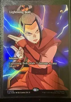 Lightning Bolt (Borderless) Foil #32 MTG: Avatar The Last Airbender NM - Image 1