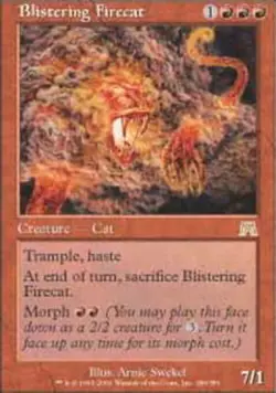 1x Blistering Firecat Moderate Play MTG Magic - Kid Icarus - - Image 1
