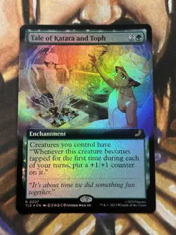 FOIL Tale of Katara and Toph (Borderless) 0207 MTG Avatar TLE English - NM/M 🔥 - Image 1