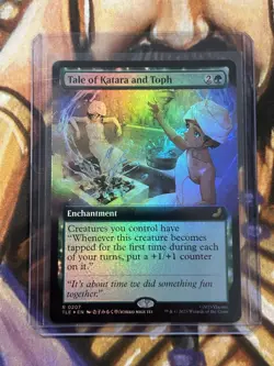 FOIL Tale of Katara and Toph (Borderless) 0207 MTG Avatar TLE English - NM/M 🔥 - Image 3