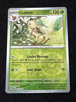 Leafeon 011/167 Reverse Holo Uncommon Twilight Masquerade Pokemon - Near Mint NM - Image 1