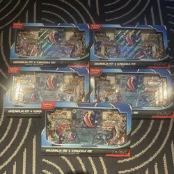 Pokemon Greninja ex and Kingdra ex Special Collection - New & Sealed - LOT OF 5 - Image 1