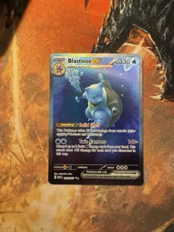 Pokemon Scarlet & Violet 151 TCG Blastoise EX 200/165 Sir Special Illustration - Image 3