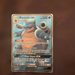 Pokemon Blastoise GX 35/68 Hidden Fates Ultra Rare Holo Full Art 2019 TCG - Image 1