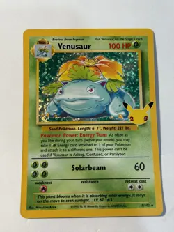 Pokemon TCG Venusaur #15/102 Celebrations Classic Collection Holo Rare - Image 1