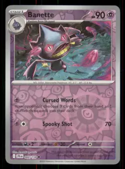 Banette SV09: Journey Together #060/159 Uncommon Reverse Holo Pokemon NM - Image 1