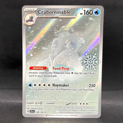 2024 POKEMON STELLAR CROWN CRABOMINABLE 149/142 SNOWFLAKE ILLUSTRATION RARE - Image 1