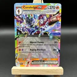 POKEMON - CERULEDGE EX 036/191 DOUBLE RARE HOLO SCARLET & VIOLET SURGING SPARKS3 - Image 2
