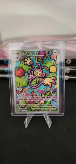 Pokemon Ambipom Illustration Rare Near Mint Phantasmal Flames 107/094 Pack Fresh - Image 1