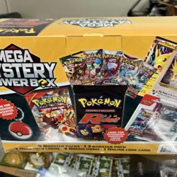 LOT OF 2 NEW! POKEMON 2025 MEGA MYSTERY POWER BOX MEIJER EXCLUSIVE - SEALED - Image 2