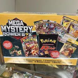 LOT OF 2 NEW! POKEMON 2025 MEGA MYSTERY POWER BOX MEIJER EXCLUSIVE - SEALED - Image 3
