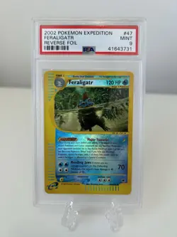 2002 Pokemon Expedition Feraligatr Reverse Foil PSA 9 #47 - Image 1