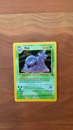 Muk 13/62 Fossil Holo Pokemon TCG VIntage Lightly Played Rare - Image 4
