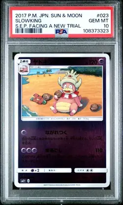 PSA 10 Slowking Reverse Holo 023/049 Facing A New Trial Japanese Pokemon 2017 - Image 1