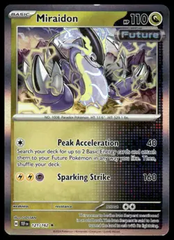 Miraidon Holo #121/162 SV05: Temporal Forces Rare Pokemon - Image 1