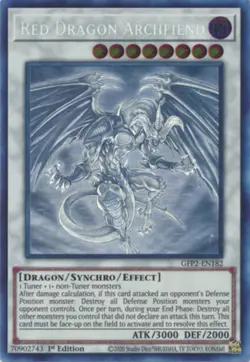 Yugioh: 1x Red Dragon Archfiend - GFP2-EN182 - Ghost Rare - 1st Edition - NM Gho - Image 1