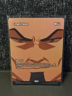 MTG Cruel Tutor (Borderless Foil) [M 0024] - NM - Avatar Airbender. - Image 1
