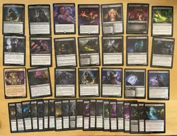 Magic The Gathering Lot Of 42 Battle For Baldur’s Gate BLACK Cards - Image 1