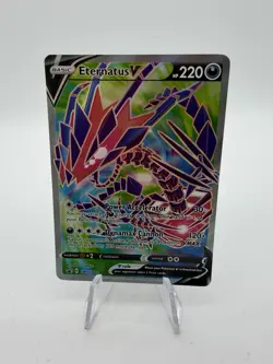 Eternatus V SWSH044 NM Full Art Promo Rare Pokemon Card - Image 1