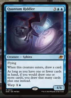 Quantum Riddler Edge of Eternities Foil Collectible Card - Image 1