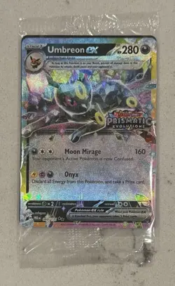 Pokemon TCG Umbreon ex Prismatic Evolutions Stamp Promo Card 060/131 - SEALED - Image 2