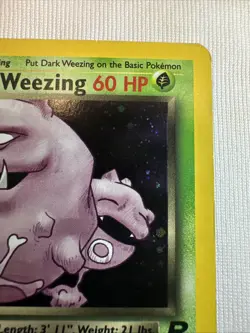 Dark Weezing 14/82 Team Rocket Holo WOTC Pokemon 2000 Card Vintage LP - Image 2