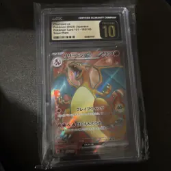 CGC 10 Pristine Charizard ex 185/165 SR Scarlet & Violet 151 sv2a Pokemon Card - Image 1