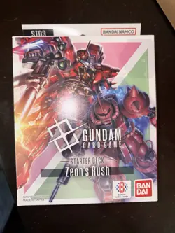 gundam card game Tcg ST03 Starter Deck Zeon’s Rush English new/factory sealed - Image 1
