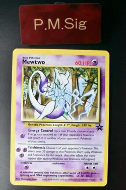 Mewtwo 12 JR Stamp Rally Promo 2000 Pokemon Card - Image 1