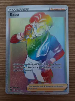 Lot of 2 Pokemon Rainbow Full Art Trainer Cards- Flannery 215/198 & Kabu 077/073 - Image 4