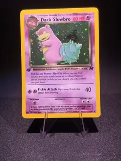 Pokemon TCG Dark Slowbro 1st Edition Rare Holo Card #12/82 Team Rocket NM++ ✨ - Image 1