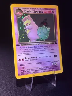 Pokemon TCG Dark Slowbro 1st Edition Rare Holo Card #12/82 Team Rocket NM++ ✨ - Image 2