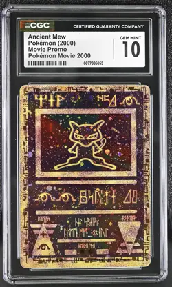 CGC 10 GEM MINT Ancient Mew 2000 Movie Promo Reverse Holo Pokemon Card - Image 1