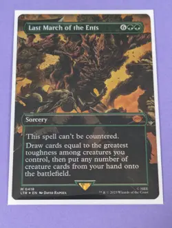 MTG: The Lord of the Rings: Last March of the Ents Borderless Foil #0418 - NM - Image 1