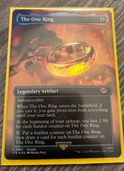 The One Ring (Borderless) MTG from the LTR Gift Set 451 - Image 1