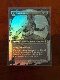 Avatar Aang Aang, Master of Elements - Foil - Borderless Avatar MTG - Image 1