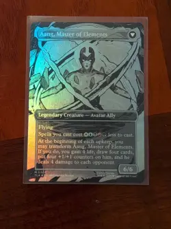Avatar Aang Aang, Master of Elements - Foil - Borderless Avatar MTG - Image 2